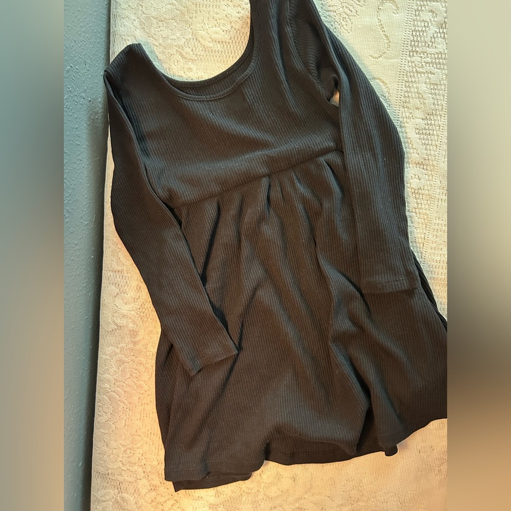 5 for $25 - Old Navy Charcoal Long Sleeve Ribbed Dress